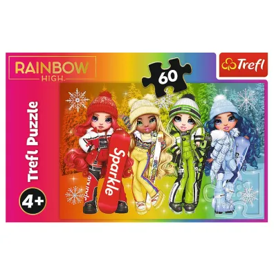 Puzzle 60 el. Radosne lalki Trefl