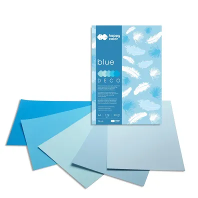 Happy Color Blok Deco Blue 170g 20 kartek