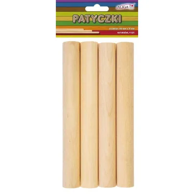 Aliga Patyczki bezbarwne okr�g�e 15x1,9cm 4 szt