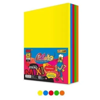 Alfa Pastello Papier ksero A4 80g 5 kolor�w 500 arkuszy