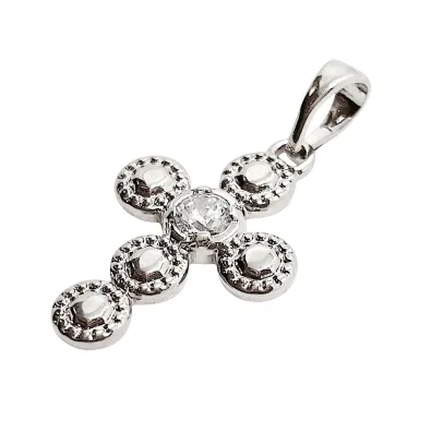 Zawieszka Krzy�yk Posrebrzany 21x19mm