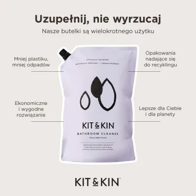 Kit and Kin Naturalny �rodek do czyszczenia �azienki, o zapachu cytrus�w 500 ml
