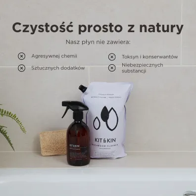 Kit and Kin Naturalny �rodek do czyszczenia �azienki, o zapachu cytrus�w 500 ml
