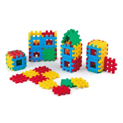 Klocki konstrukcyjne dla najm�odszych Klocki konstrukcyjne Waffle 48 element�w Kostka MARIOINEX 900260