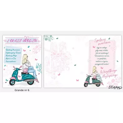 Stamp Karnet Grande + koperta wz�r nr 06 Urodziny