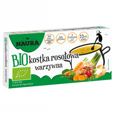 Naura Kostka rosoowa warzywna 100 g Bio