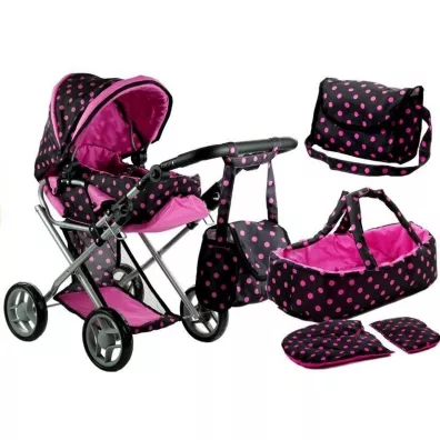 Leantoys Wzek dla lalek Alice gboki nosido torba