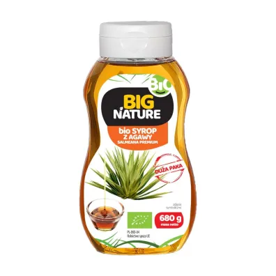 Big Nature Syrop z agawy Salmeana Premium 680 g Bio
