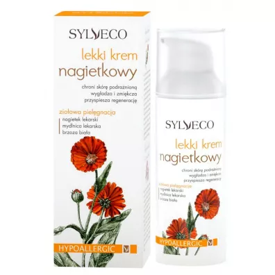 Sylveco Lekki krem nagietkowy do codziennej pielgnacji Nagietek Lekarski & Mydlnica Lekarska & Brzoza Biaa 50 ml