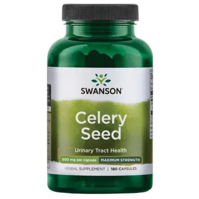 Swanson Celery Seed 500 mg Suplement diety 180 kaps.