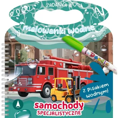 Malowanka 200X140 Zadanka & malowanki wodne. Samochody specjalistyczne  PISAK SKRZAT 079869 - Wioleta �y�owska
