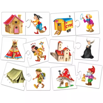 Puzzle edukacyjne. Czyje to mieszkanko? Adamigo