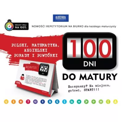 100 dni do matury. Polski, matematyka i angielski. Porady i powt�rki - Ryszard  Popio�ek