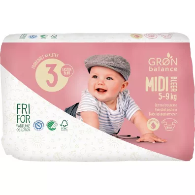 Gron Balance Pieluchy midi (5-9 kg) 56 szt.