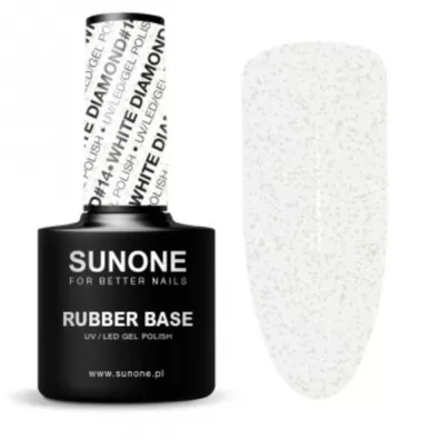 Sunone Rubber Base 14 White Diamond Baza hybrydowa kauczukowa 12 g