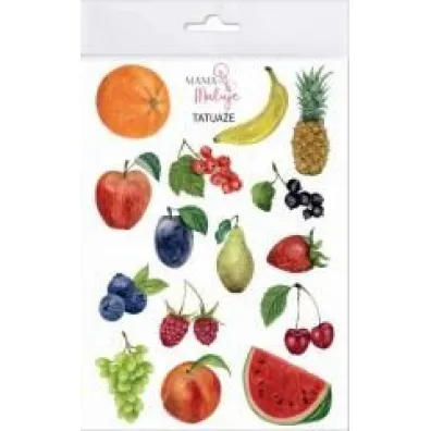 Tatua�e zmywalne Owoce Mama Maluje