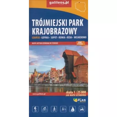 Tr�jmiejski Park Krajobrazowy - mapa - 1:25 000