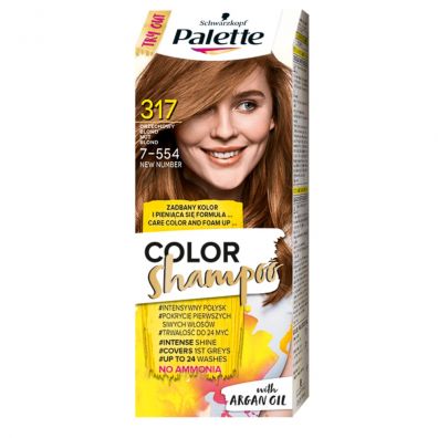 Palette Color Shampoo szampon koloryzujący do włosów do 24 myć 317 (7-554) Orzechowy Blond