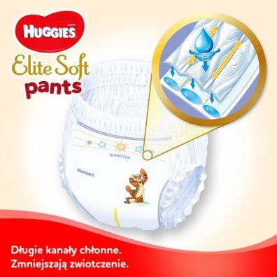Huggies Pieluchomajtki Premium Mega Pants 6 (16-22 kg) Elite Soft 32 szt.