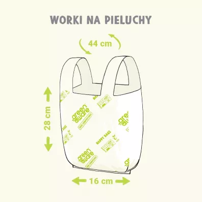 Greenaware Kompostowalne worki na pieluszki 30 szt.