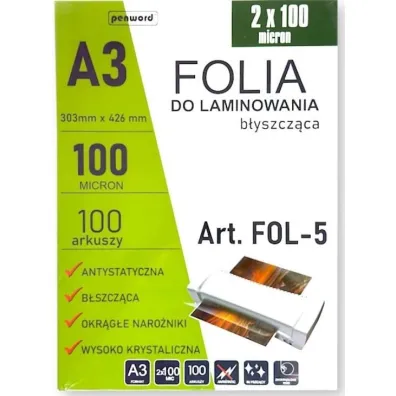 Penword Folia do laminowania A3