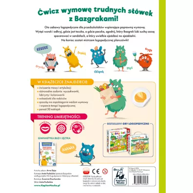 Bazgraki m�wi� trudne s�owa. �wiczenia logopedyczne. Kapitan Nauka