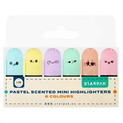 Starpak Mini zakre�lacz zapachowy pastel 6 szt.