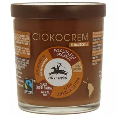 Alce Nero Krem orzechowo-czekoladowy fair trade 180 g Bio