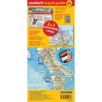 Korfu i Zakintos map&guide XL�laminat 2025