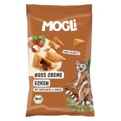 Mogli Ro�ki z kremem orzechowo - kakaowym bezglutenowe 30 g Bio