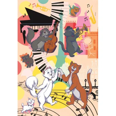 Puzzle 104 el. SuperColor. Aristocats Clementoni