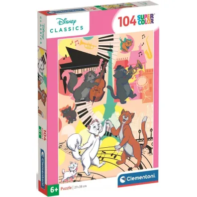 Puzzle 104 el. SuperColor. Aristocats Clementoni