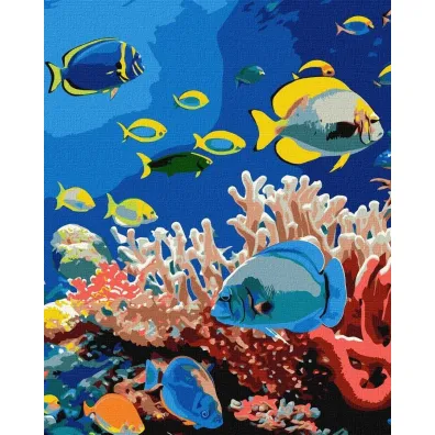 Ideyka Malowanie po numerach - �ycie oceanu 40x50cm