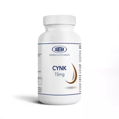 Jantar Cynk 15 mg Suplement diety 60 kaps.