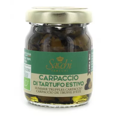Sacchi Tartufi Carpaccio z czarnej trufli letniej 50 g Bio