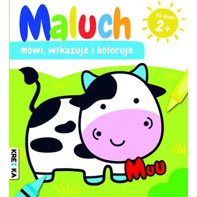 Muu. Maluch m�wi, wskazuje i koloruje