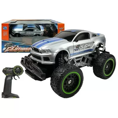 Auto zdalnie sterowane R/C 6.5 km/h srebrne LeanToys
