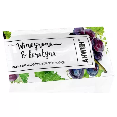 Anwen Maska do w�os�w �rednioporowatych Winogrona & Keratyna 10 ml