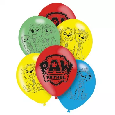 Amscan Balony lateksowe Psi Patrol 27,5cm/11