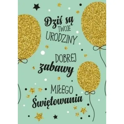 Karnet B6 Urodziny