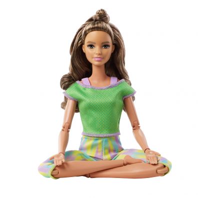 Barbie Lalka Made to Move Zielone ubranko GXF05 Mattel