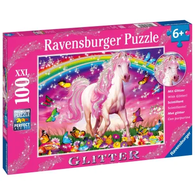 Puzzle XXL 100 el. Jednoro�ec Brokat Ravensburger