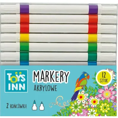 Stnux Markery akrylowe 2 ko�c�wki 12 szt.