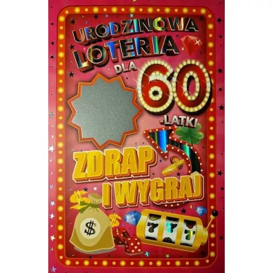 Karnet Urodziny 60 damskie