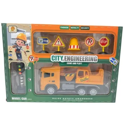 Samoch�d budowlany z akcesoriami Cabo-Toys