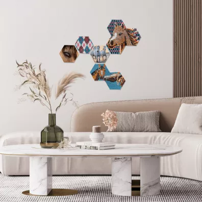 Beedz Art P�ytki sze�ciok�tne Konie Ses Creative