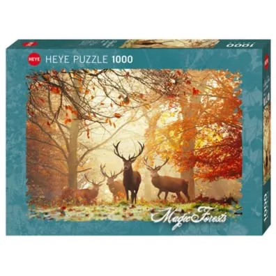 Puzzle 1000 el. Magiczny las - Jelenie Heye