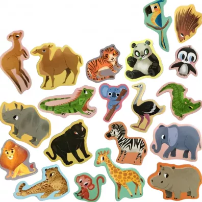 Maksik Zoo - zestaw magnes�w