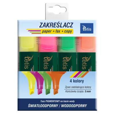 Tetis Komplet zakre�laczy p�askich 4 szt.