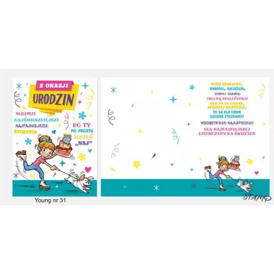 Stamp Karnet Young B6 + koperta wz�r nr 31 Urodziny